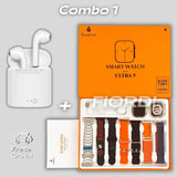 Combo: Serie 9 Ultra + Fone Air Pro 3 [7 Pulseiras + Case]