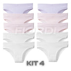 Kit Calcinhas Confort™ - Algodão Premium [COMPRE 5 & LEVE 10]