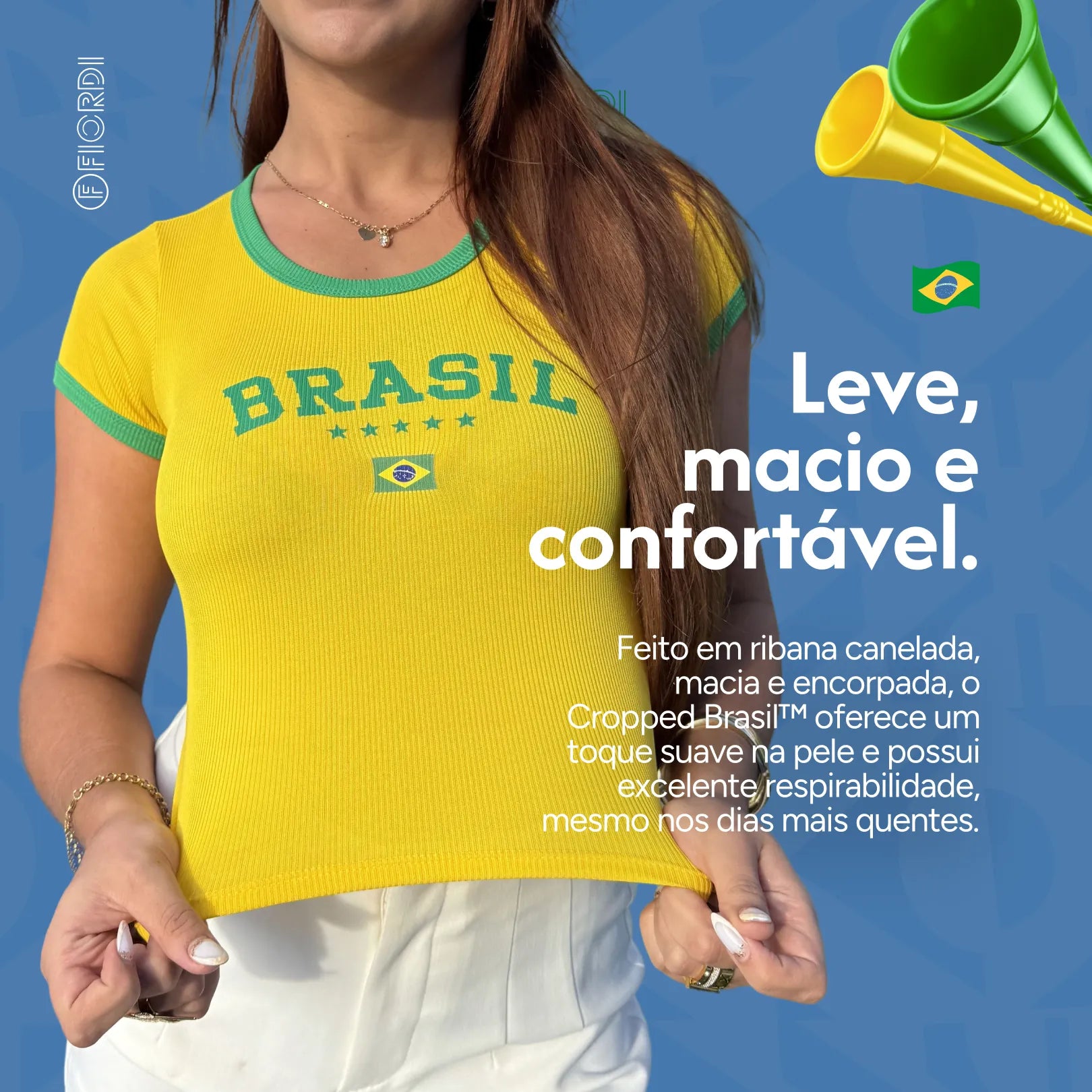 Cropped Brasil™ - Edição Hexa 2026