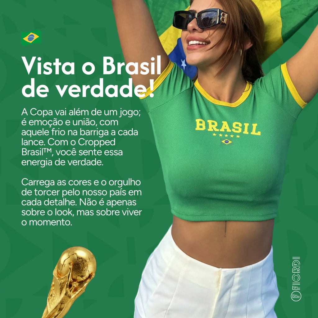 Cropped Brasil™ - Edição Hexa 2026