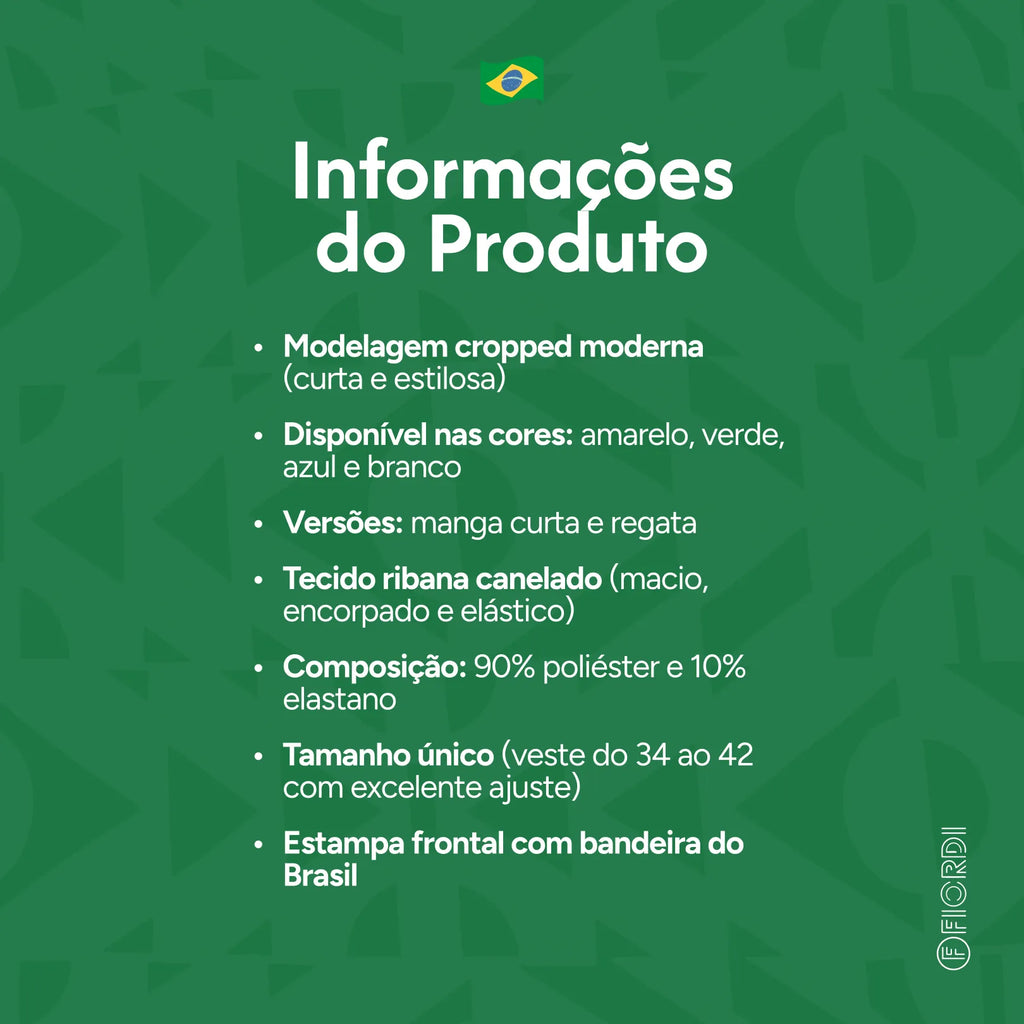 Cropped Brasil™ - Edição Hexa 2026