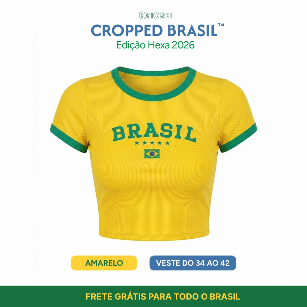 Cropped Brasil™ - Edição Hexa 2026