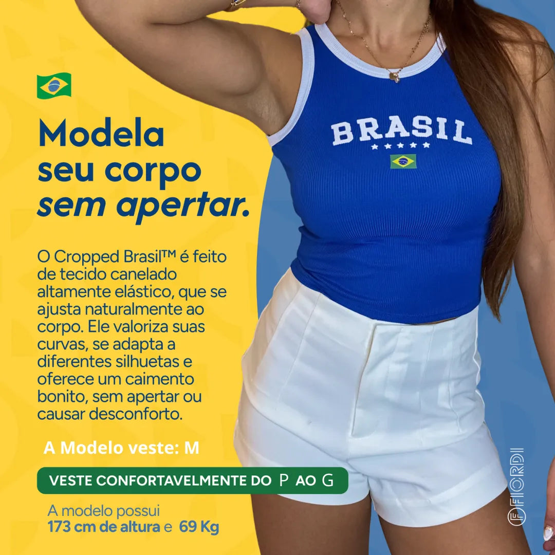 Cropped Brasil™ - Edição Hexa 2026