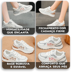 Tênis Gabriella™ com Amortecimento Confort e Base Robusta / Seus Pés Merecem Estilo e Leveza!