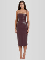 Vestido em Couro Helena
