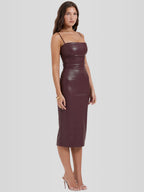 Vestido em Couro Helena
