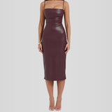 Vestido em Couro Helena