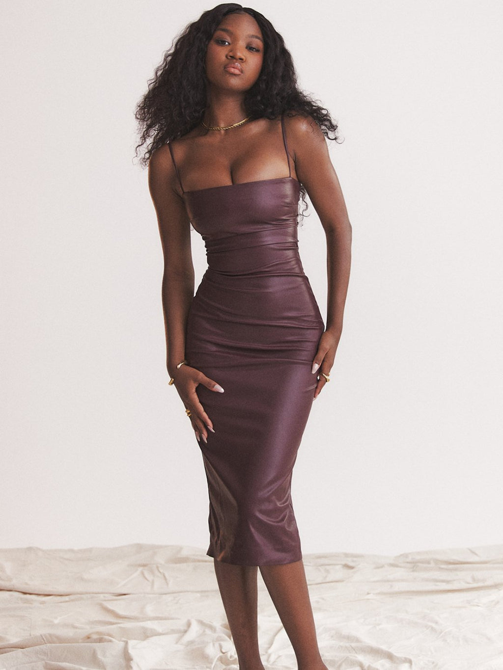 Vestido em Couro Helena
