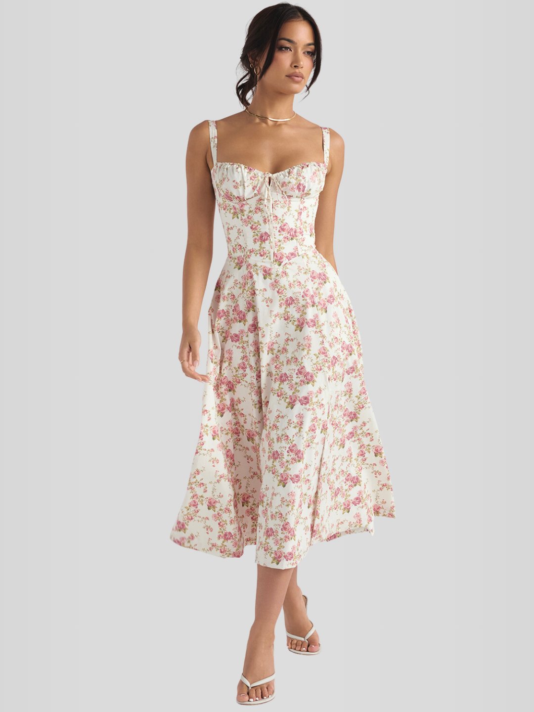 Vestido Midi Floral Camile